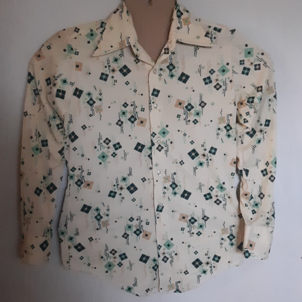 Vtg medici 70s button down shirt.